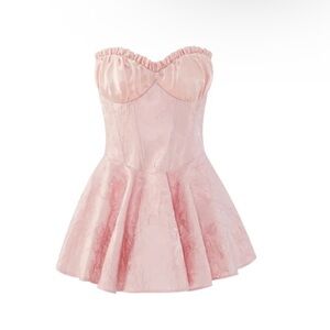 Nana Jacqueline Blush Pink Ruffled Dress